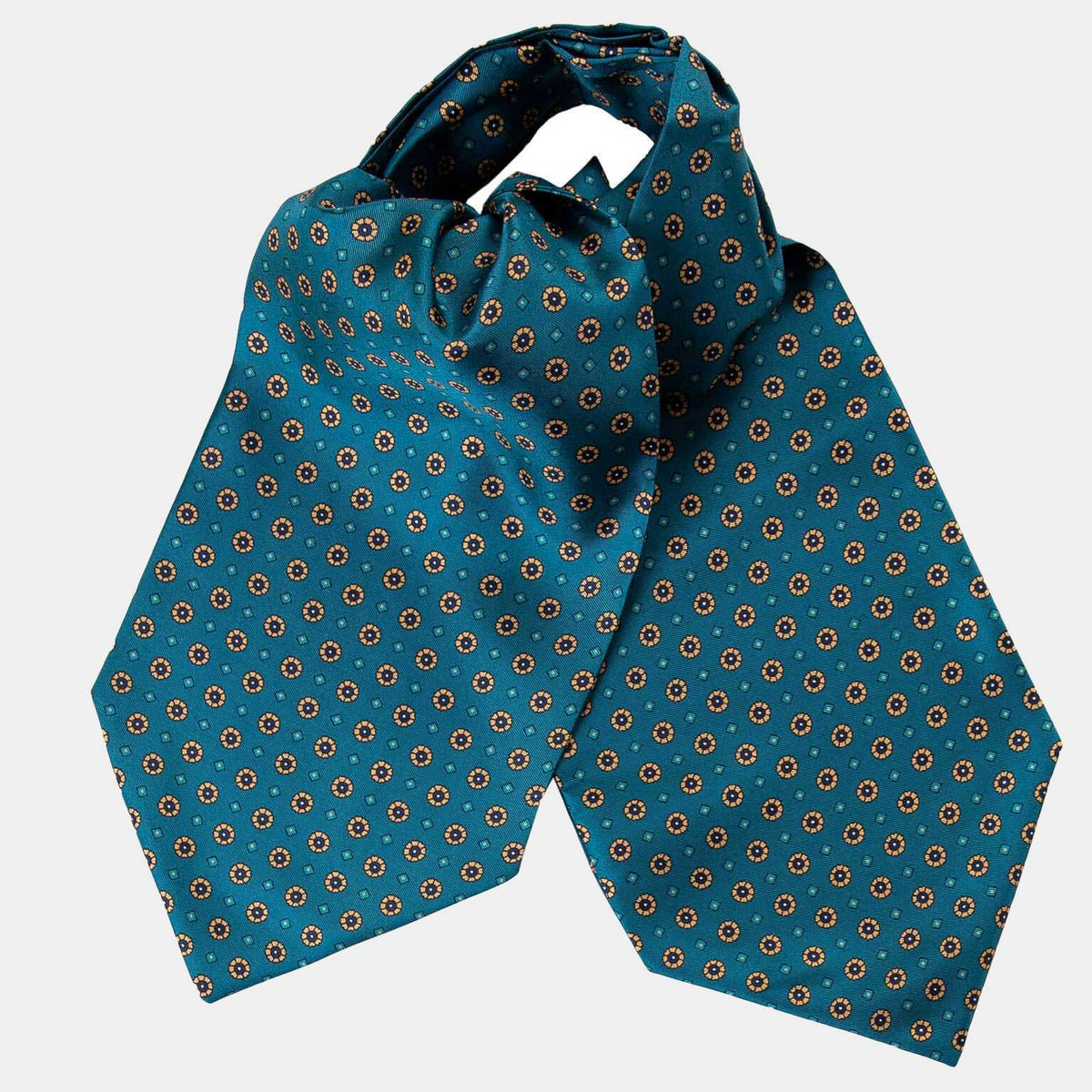 Italian petrol blue cravat