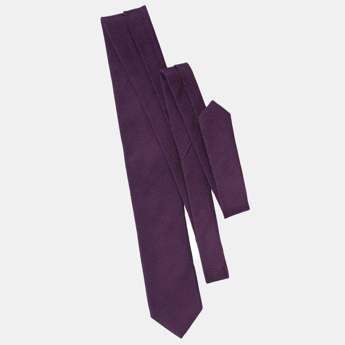 purple Silk Grenadine necktie